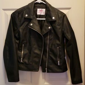 Girls Justice Leather Jacket size 14/16